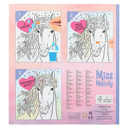 Miss Melody Carte de Colorat cu Apa