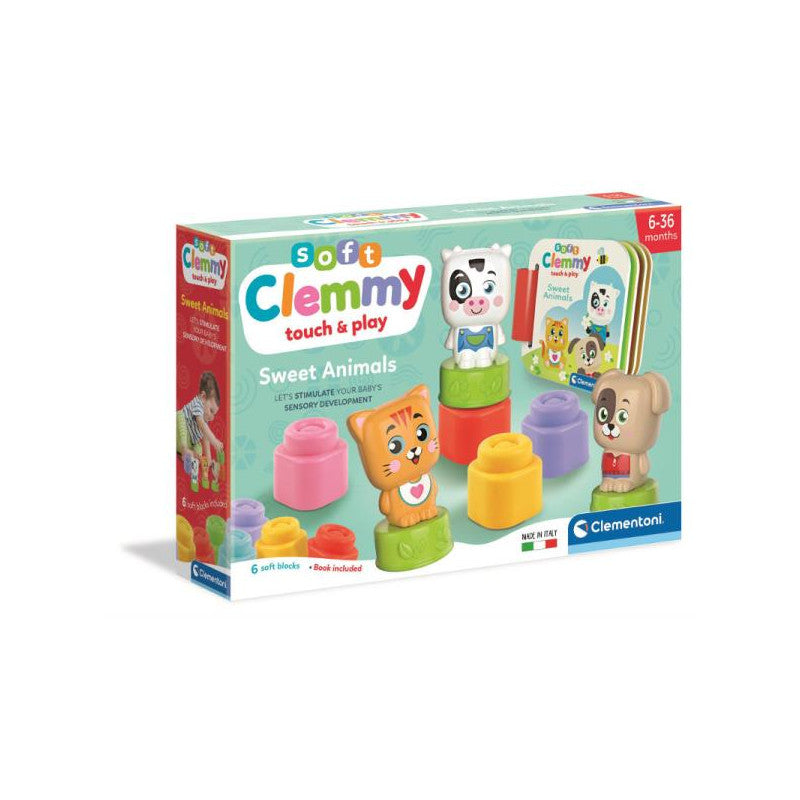 Clemmy Sweet Animals - 3 Animalute + 6 Cuburi Moi