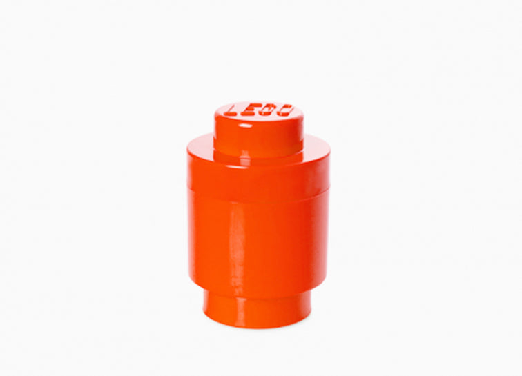 Cutie depozitare LEGO rotunda 1x1 - Rosu