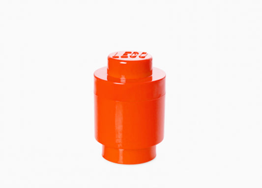 Cutie depozitare LEGO rotunda 1x1 - Rosu