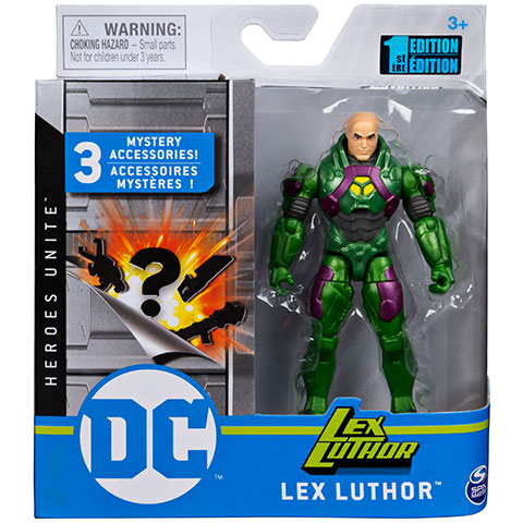 Figurina DC Comics 10 cm cu 3 accesorii - Lex Luthor