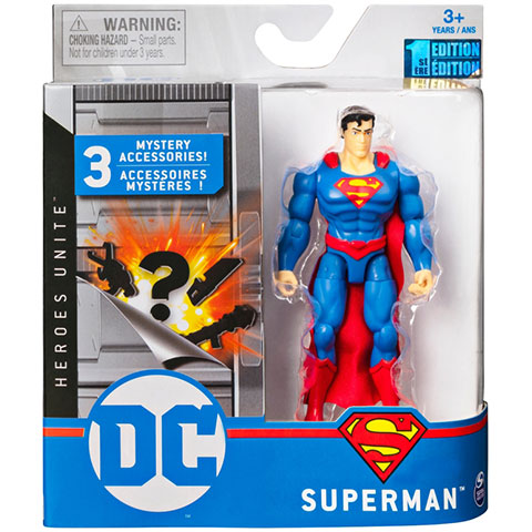 Figurina DC Comics 10 cm cu 3 accesorii - Superman