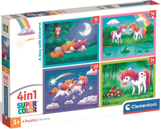 Puzzle 4 In 1 - Unicorni