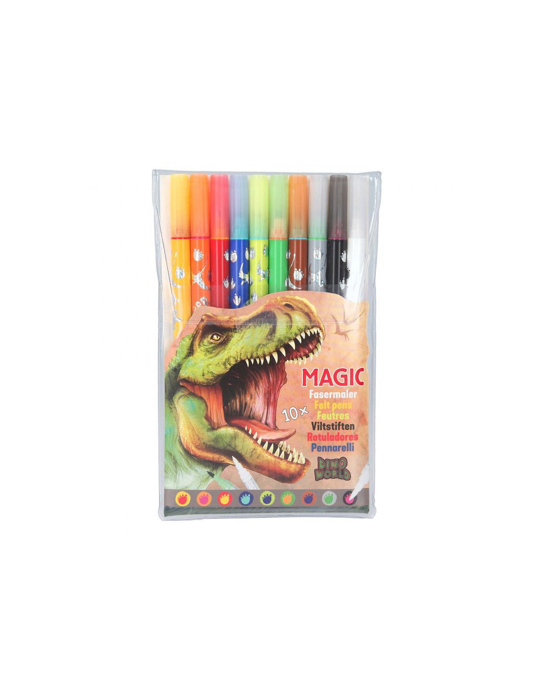 Dino World Magic Marker Set 9 buc