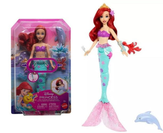 Papusa Disney Sirena care inoata - Ariel Ocean Friends