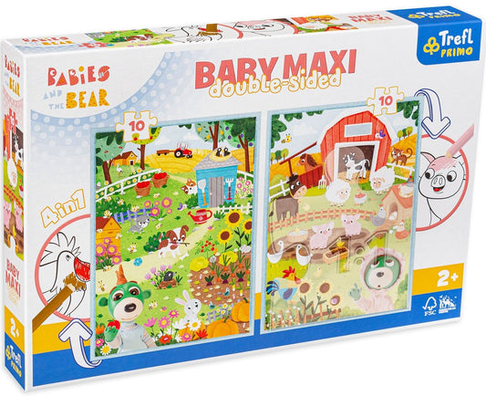 Puzzle 2x10 Baby Maxi - Babies and the Bear