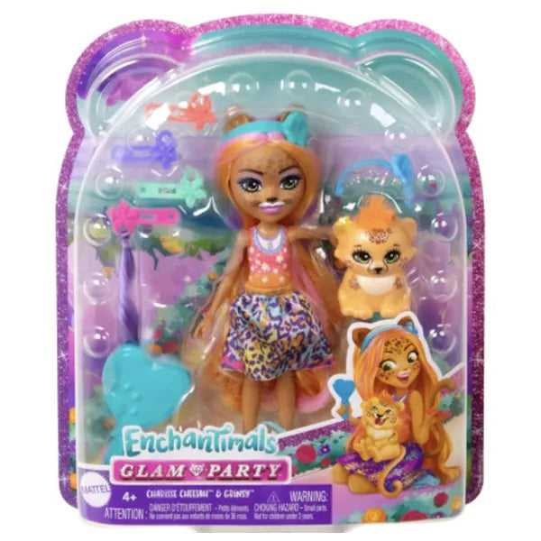 Papusa Enchantimals Charisse Cheetah & Grinsy