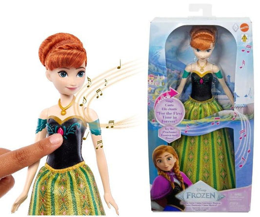 Papusa Anna care canta Disney Frozen, 30 cm