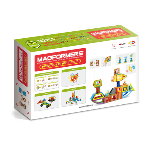 Magformers Master Craft Set - Gigantic, 162 piese