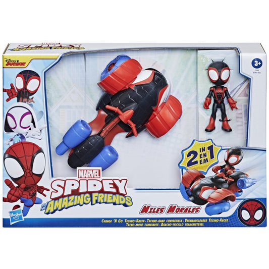 Spidey Prietenii Extraordinari - Set Vehicul Si Figurina Miles Morales