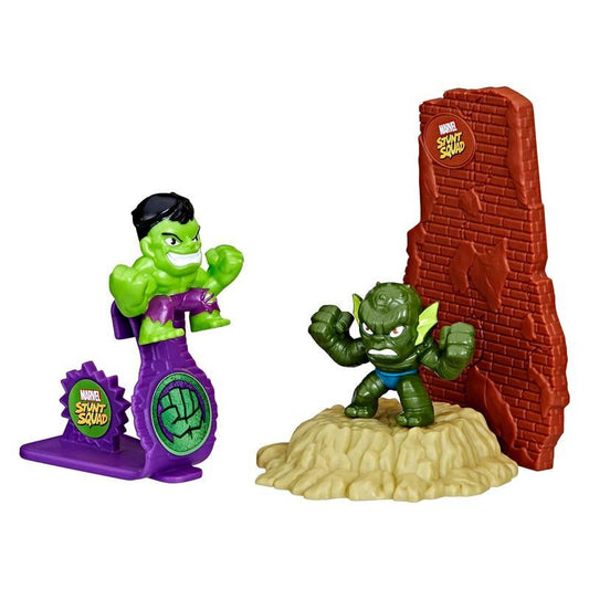Set 2 figurine Marvel Stunt Squad - Hulk vs Abomination