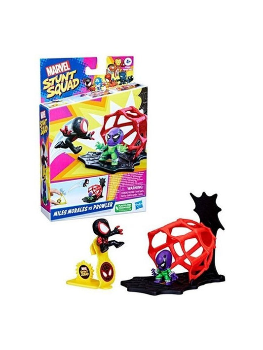 Set 2 figurine Marvel Stunt Squad - Miles Morales vs Prowler