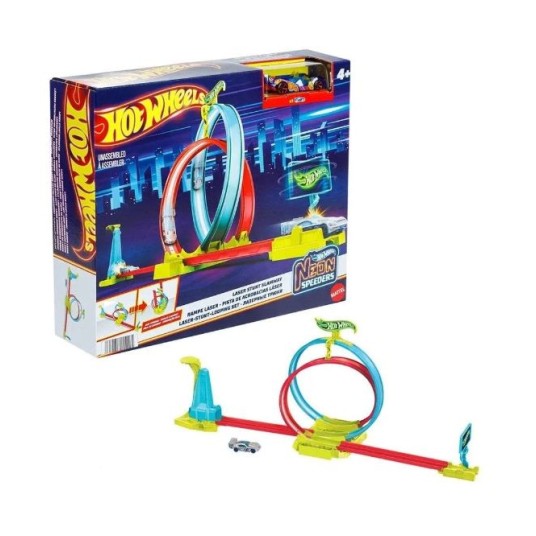 Set de pista Hot Wheels Laser Stunt Slamway