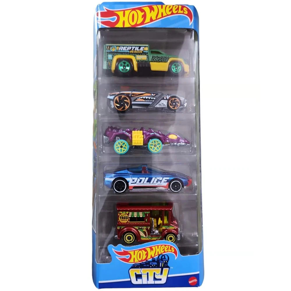 Set 5 masinute Hot Wheels, City