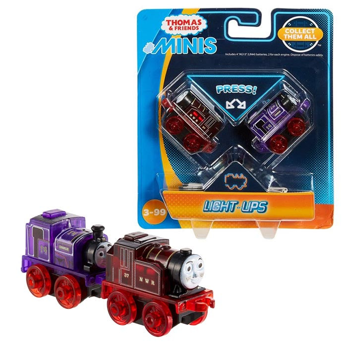 Set 2 trenulete Minis Light-Up, Thomas & Friends - Charlie and Rosie