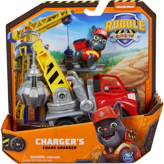 Set de joaca Paw Patrol, Rubble si echipa - Charger si automacara