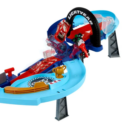 Set Masinute cu pista de curse, Disney Pixar Cars GRC