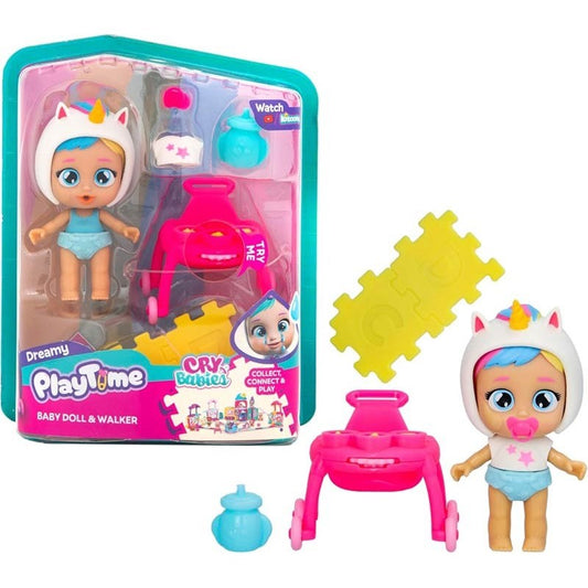 Papusa Cry Babies Play Time - Dreamy cu premergator