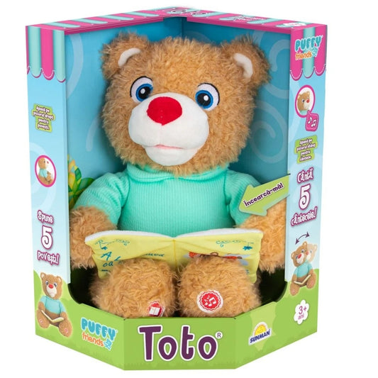 Jucarie de plus interactiva Puffy Friends, ursuletul Toto