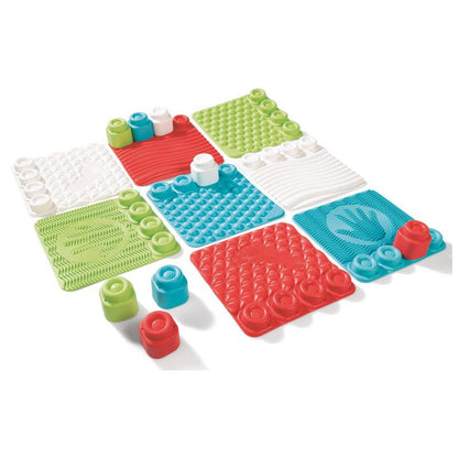 Clemmy - Set 4 Covorase Senzoriale + 8 Cuburi Moi