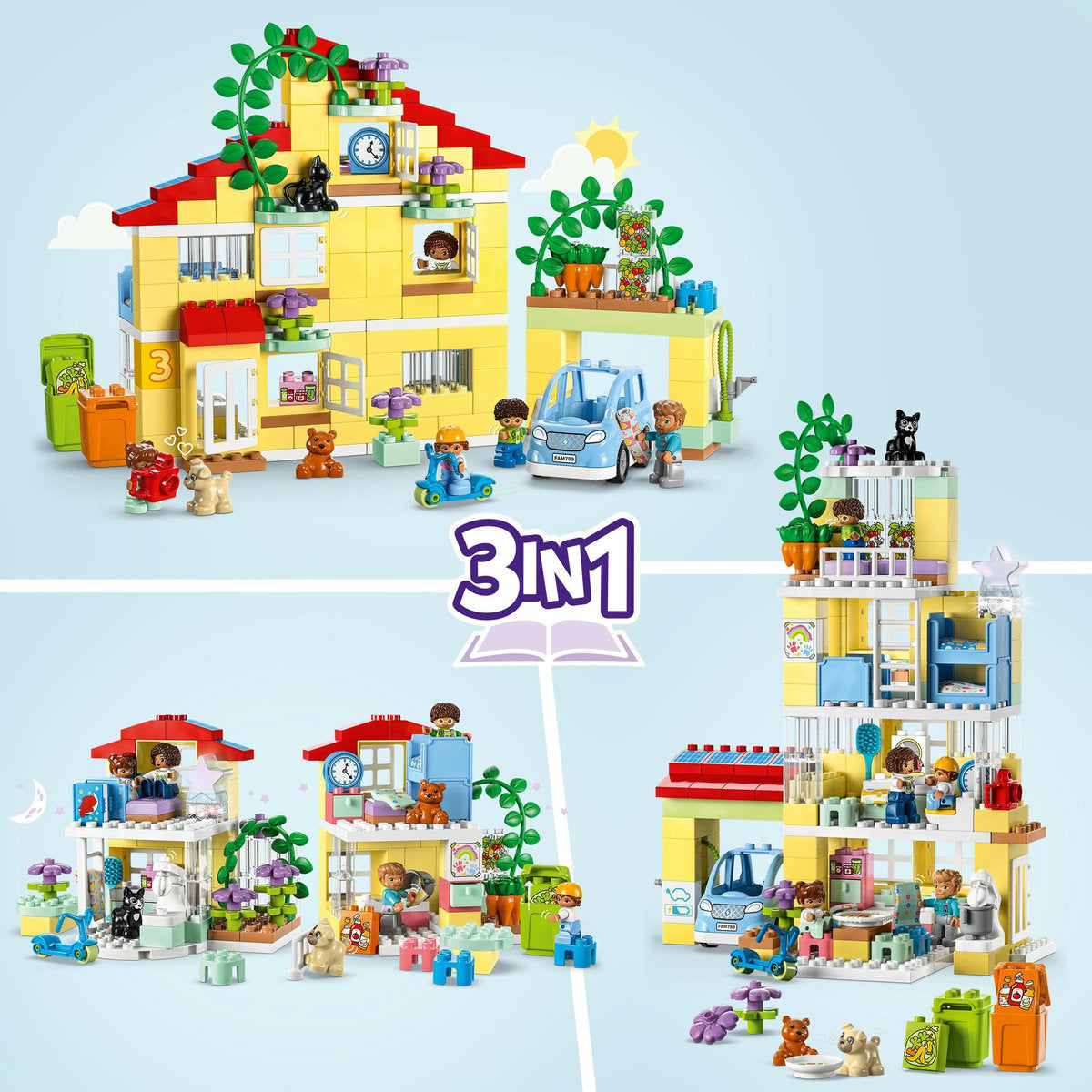 LEGO® DUPLO - Casa de familie 3 in 1 10994, 218 piese