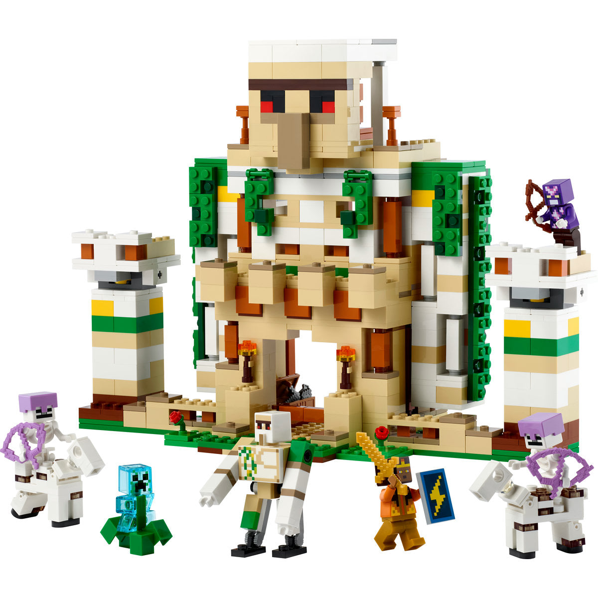 LEGO® Minecraft - Fortareata Golemul de fier 21250, 868 piese