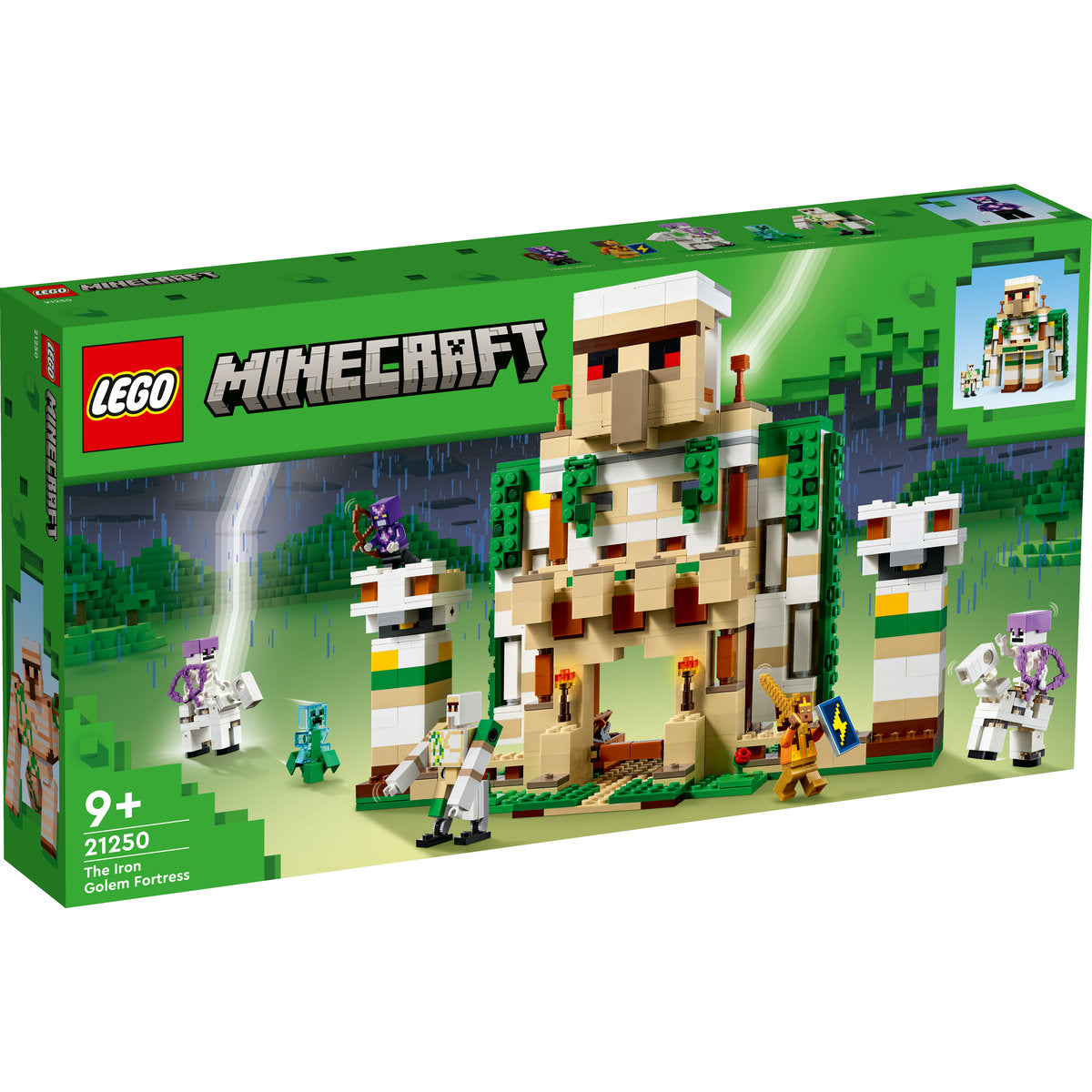 LEGO® Minecraft - Fortareata Golemul de fier 21250, 868 piese