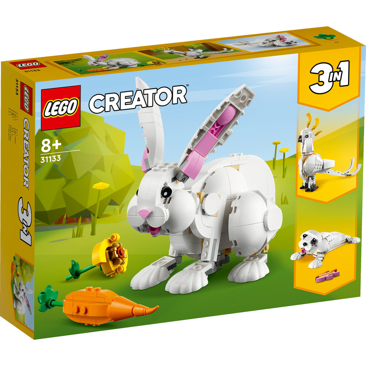 LEGO® Creator 3 in 1 - Iepure alb 31133, 258 piese