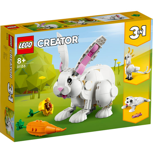 LEGO® Creator 3 in 1 - Iepure alb 31133, 258 piese