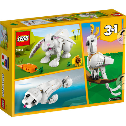 LEGO® Creator 3 in 1 - Iepure alb 31133, 258 piese