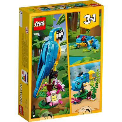 LEGO® Creator 3 in 1 - Papagal exotic 31136, 253 piese