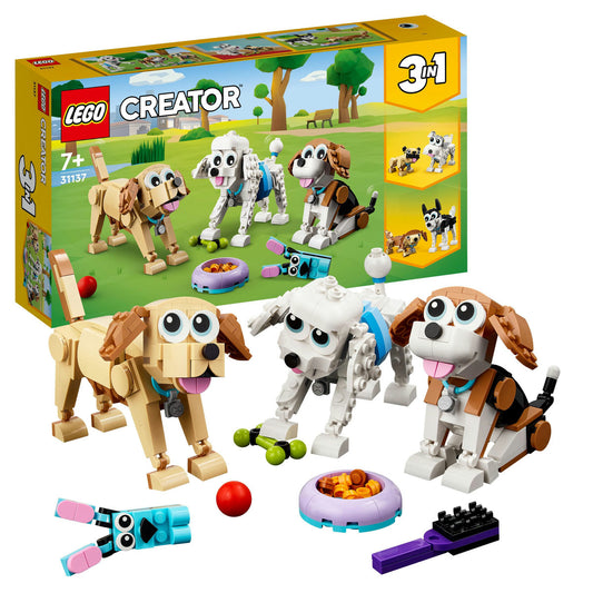 LEGO® Creator 3 in 1 - Caini adorabili 31137, 475 piese