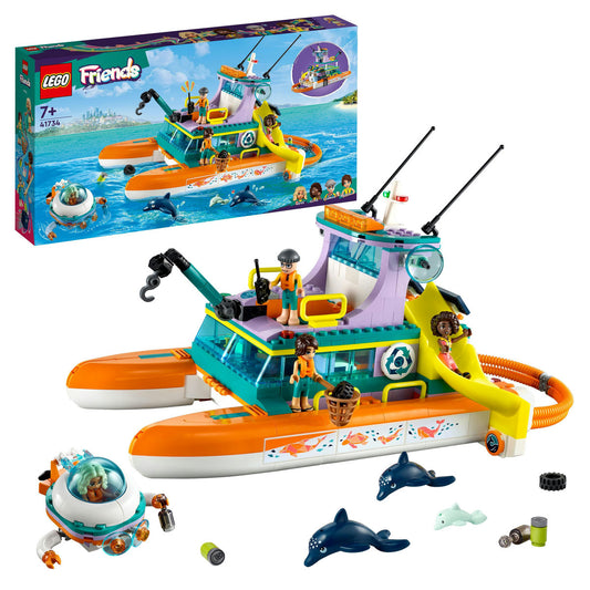 LEGO® Friends - Barca de salvare pe mare 41734, 717 piese