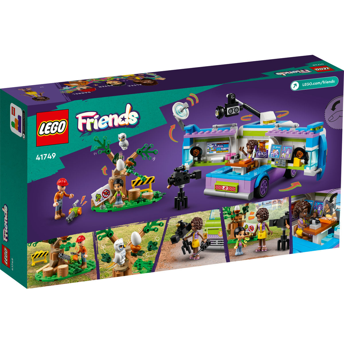 LEGO® Friends - Studioul mobil de stiri 41749, 446 piese