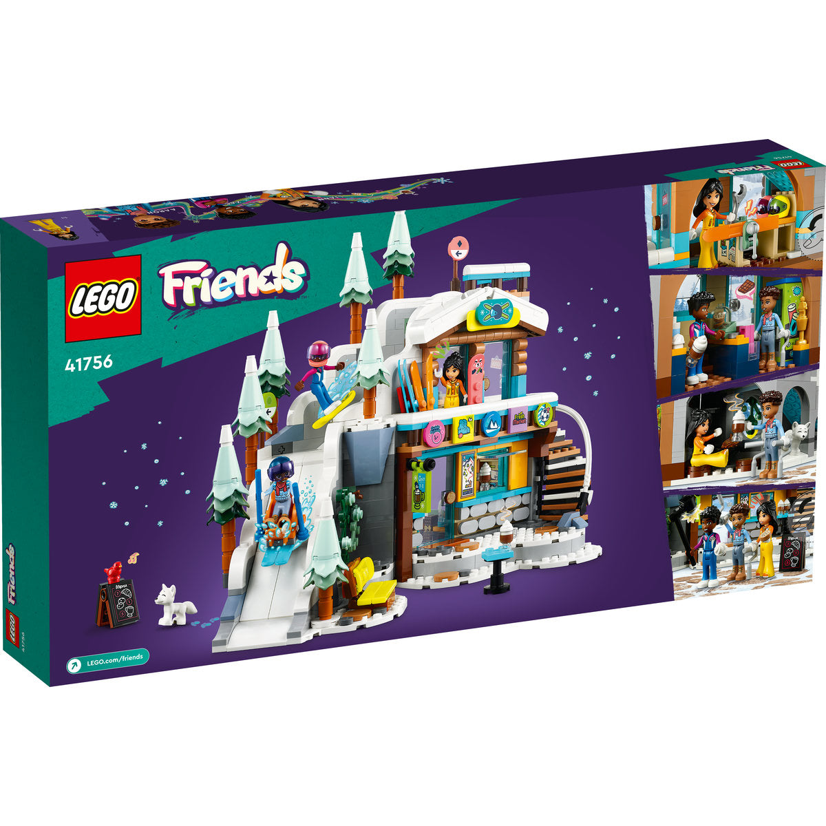 LEGO® Friends - Partie de schi si cafenea 41756, 980 piese