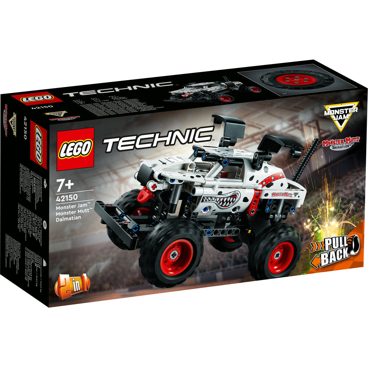 LEGO® Technic - Dalmatian Monster Jam™ Monster Mutt™ 42150, 244 piese