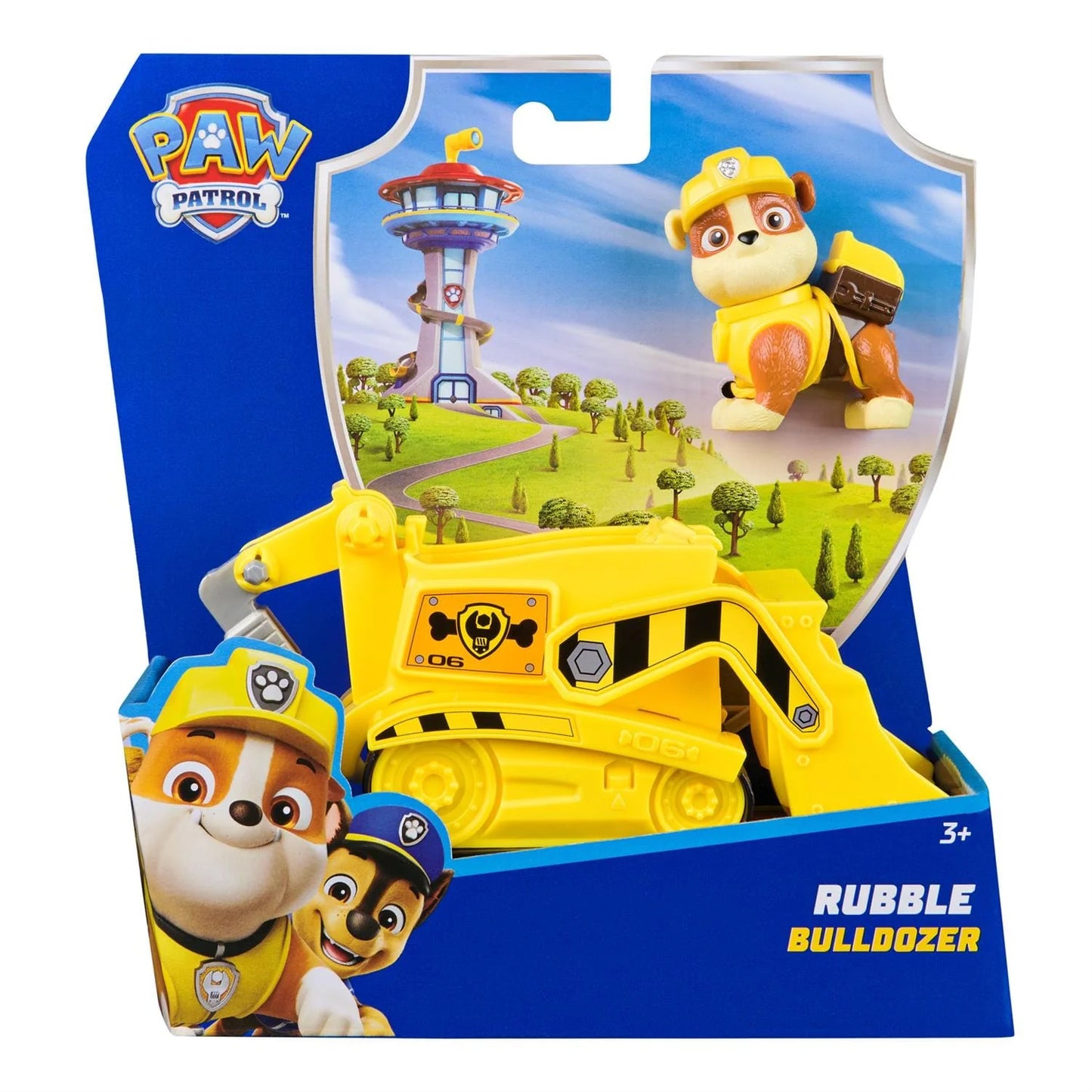 Paw Patrol Vehicule cu Figurina - Rubble Buldozer