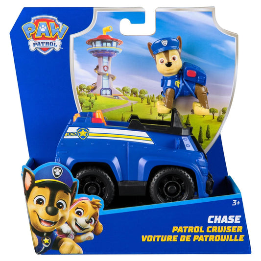 Paw Patrol Vehicule cu Figurina - Chase Patrol Cruiser