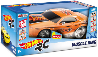 Masina cu telecomanda RC Hot Wheels Muscle King cu telecomanda 1/16