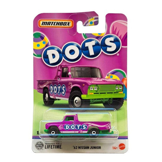 Matchbox Candy Dots 1 '62 Nissan Junior PURPLE