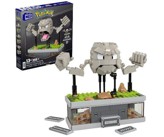 Set constructie Mega Bloks Pokemon Geodude, 355 piese