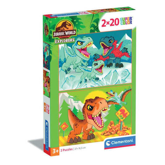 Puzzle 2x20 Piese - Jurassic World