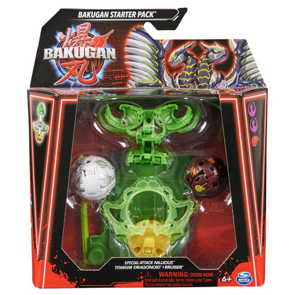 Set Bakugan Starter Pack - Nillious/Titanium Dragonoid/Bruiser