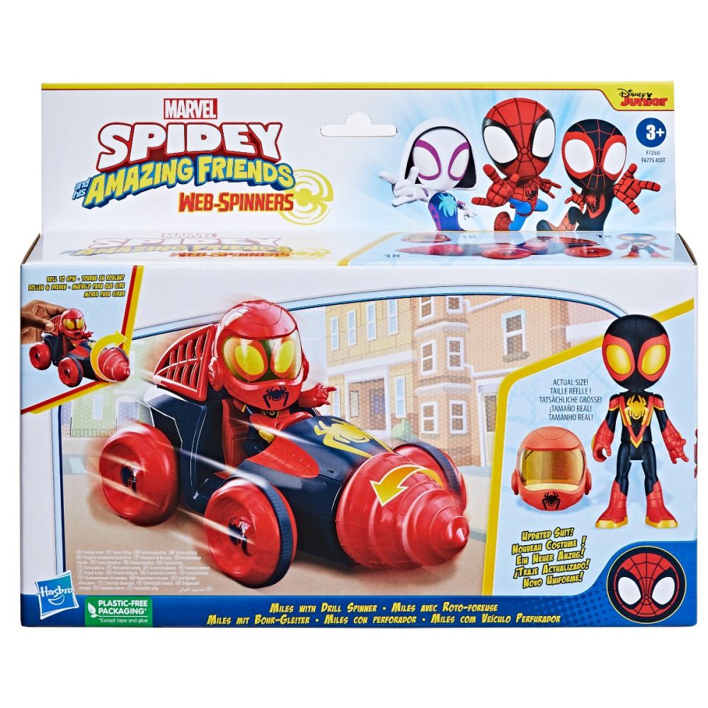 Set masinuta si figurina Miles with Drill Spinner