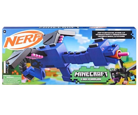 Blaster Nerf cu 12 sageti din spuma, Ender Dragon