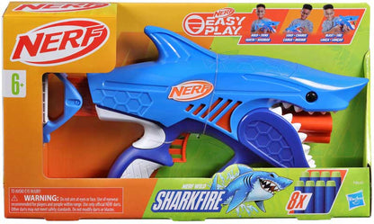 Nerf Blaster Junior Wild Sharkfire, Cu 8 sageti