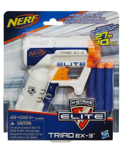 N-Strike Elite Triad Ex-3 Cu Gloante De Burete