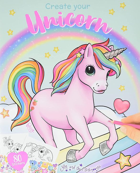 YLVI Carte Colorat Unicorn