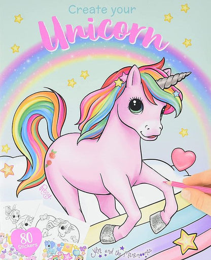 YLVI Carte Colorat Unicorn