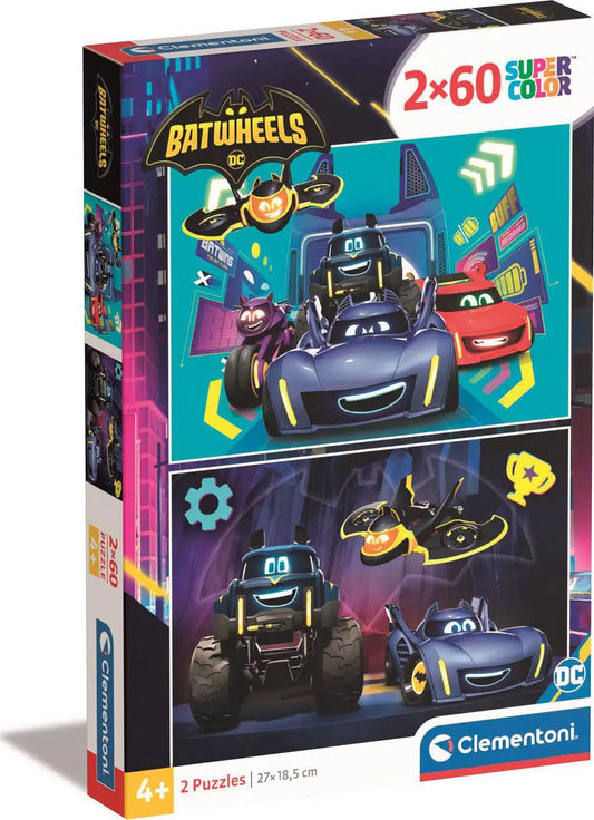 Puzzle 2x60 Piese - Batwheels